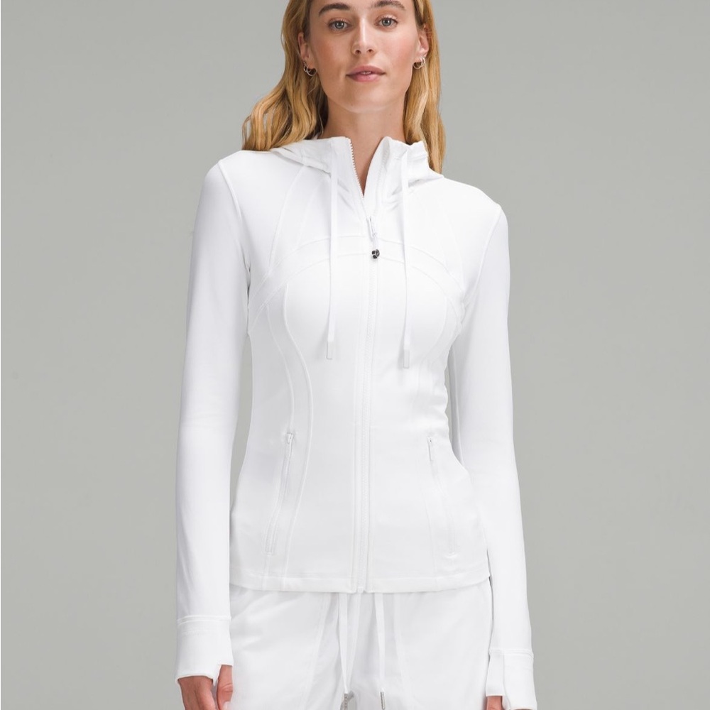 White Zip-Up Define Jacket